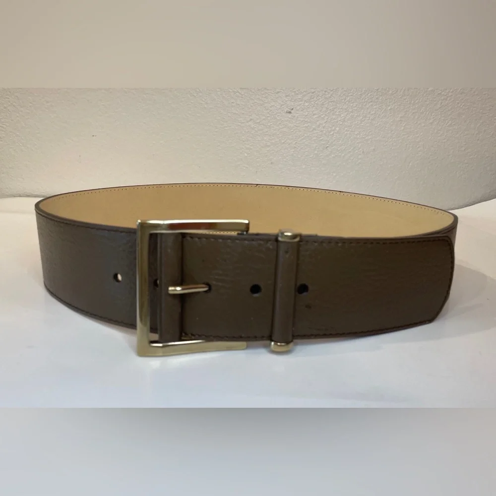 Banana Republic Women’s Brown-Green Genuine Leather Belt Size‎ M